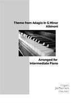 Albinoni's Adagio for Strings arranged for easy piano
